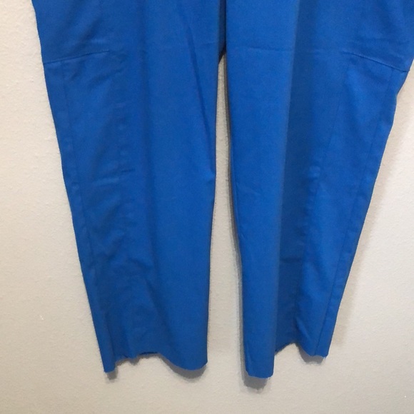 Vince Camuto scrub pants Women's XL scrubs royal blue pull on Raw hem pockets - Picture 3 of 12